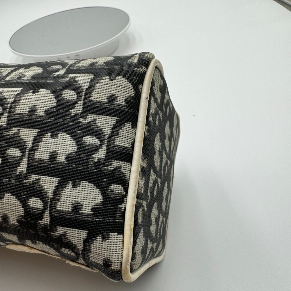 Christian Dior-Authentic- Vanity Trotter Canvas Cosmetic Pouch Black - Picture 6 of 13
